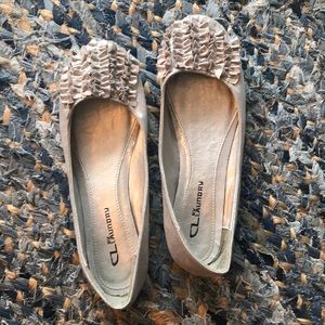 Chinese Laundry silver flats